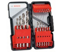 Bosch Набор из 18 сверл по металлу HSS-G, DIN 338, 135, в Toughbox 1, 1,5, 2, 2,5, 3, 3,5, 4, 4,5, 5, 5,5, 6, 7, 8, 9, 10 мм (2607019578)