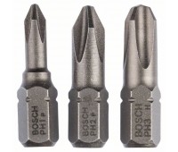 Набор из 3 насадок-бит Bosch Extra Hart (PH) PH1, PH2, PH3, 25 мм (2607001752)