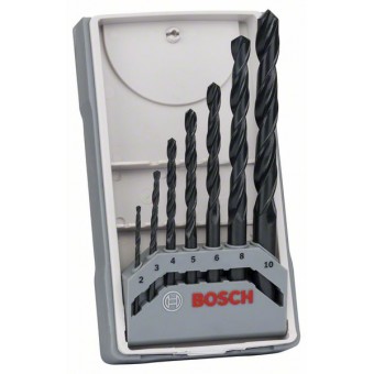 Bosch Набор из 7 свёрл по металлу HSS-R, DIN 338 2,3,4,5,6,8,10 (2607017036)
