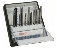 Bosch Набор Robust Line из 10 пильных полотен Wood and Metal, с T-образным хвостовиком T 244 D, T 144 D, T 101 AO, T 101 B, T 101 AOF, T 101 BF, T 118 EOF, T 118 AF, T 118 BF, T 123 X (2607010542)
