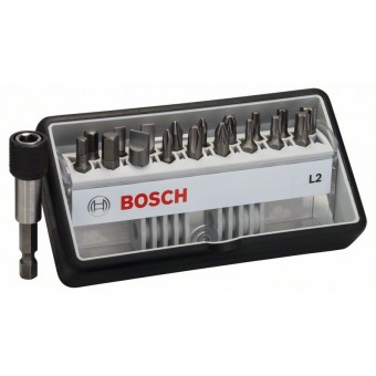 Bosch Набор Robust Line из 18+1 насадок-бит L Extra Hart 25 мм, 18+1 шт. (2607002568)