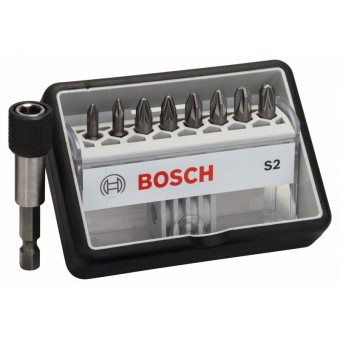 Bosch Набор Robust Line из 8+1 насадок-бит S Extra Hart 25 мм, 8+1 шт. (2607002561)