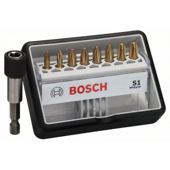 Bosch Набор Robust Line из 8+1 насадок-бит S Max Grip 25 мм, 8+1 шт. (2607002574)