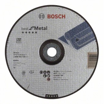 Bosch Обдирочный круг, выпуклый, Best for Metal A 2430 T BF, 230 мм, 7,0 мм (2608603535)