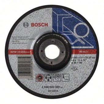 Bosch Обдирочный круг, выпуклый, Expert for Metal A 30 T BF, 150 мм, 6,0 мм (2608600389)