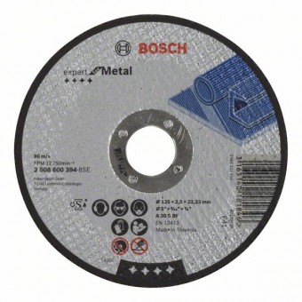 Bosch Отрезной круг, прямой, Expert for Metal A 30 S BF, 125 мм, 2,5 мм (2608600394)