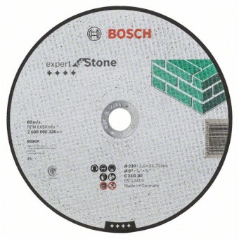 Bosch Отрезной круг, прямой, Expert for Stone C 24 R BF, 230 мм, 3,0 мм (2608600326)