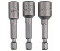 Bosch Пакет торцовых ключей 3 предм. 50 мм, 1/4", 3/8", 5/16" (2608551077)