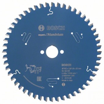 Bosch Пильный диск Expert for Aluminium 165 x 20 x 2,6 мм, 52 (2608644095)