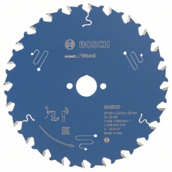 Bosch Пильный диск Expert for Wood 160 x 20 x 2,2 мм, 24 (2608644016)