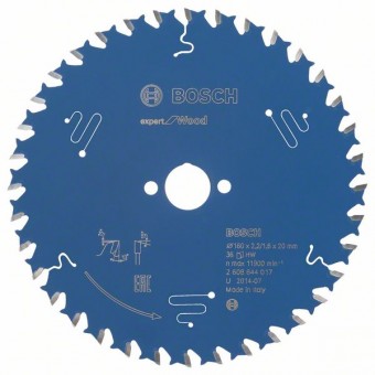 Bosch Пильный диск Expert for Wood 160 x 20 x 2,2 мм, 36 (2608644017)
