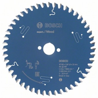Bosch Пильный диск Expert for Wood 160 x 20 x 2,6 мм, 48 (2608644021)