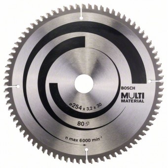 Bosch Пильный диск Multi Material 254 x 30 x 3,2 мм, 80 (2608640450)