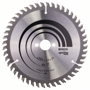 Bosch Пильный диск Optiline Wood 160 x 20/16 x 2,6 мм, 48 (2608640732)