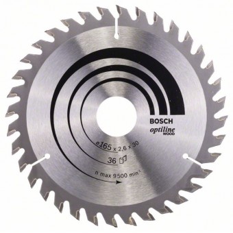Bosch Пильный диск Optiline Wood 165 x 30 x 2,6 мм, 36 (2608640603)