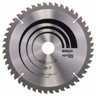 Bosch Пильный диск Optiline Wood 216 x 30 x 2,0 мм, 48 (2608640432)