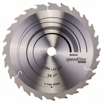 Bosch Пильный диск Speedline Wood 184 x 16 x 2,4 мм, 24 (2608640795)