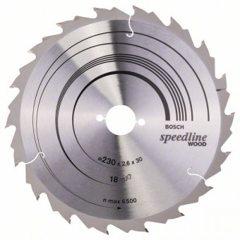 Bosch Пильный диск Speedline Wood 230 x 30 x 2,6 мм, 18 (2608640804)