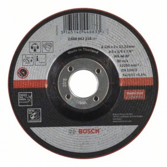 Bosch Полугибкий обдирочный круг WA 46 BF, 125 мм, 3,0 мм (2608602218)
