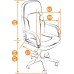 Кресло «Parmа» (Бежевая ткань + бронзовая ткань)