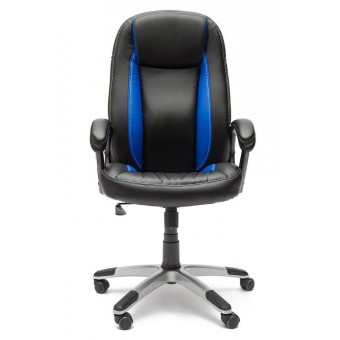 Кресло «Бриндиси» (BRINDISI) (Чёрно-синяя искусственная кожа)