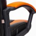 Кресло «Neo 2» (Искусственная черная кожа + искусственная оранжевая кожа)