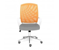 Кресло «Ray» (Серая ткань + Оранжевая сетка)