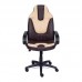 Кресло «Neo 1» (Искусственная коричневая + бежевая кожа)