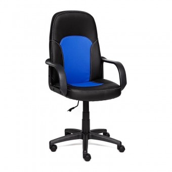 Кресло «Парма» (Parma) (Чёрно-синяя искусственная кожа)