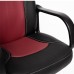 Кресло «Парма» (Parma) (Чёрно-бордовая искусственная кожа)