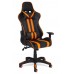 Кресло «Айкар» (ICAR) (Чёрно-оранжевая искусственная кожа)