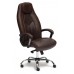 Кресло «Босс люкс» (Boss lux) (Искусственная коричневая кожа + Искусственная коричневая перфорированная кожа)