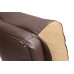 Кресло «Grand» (brown) (Искусственная коричневая кожа + бронзовая сетка)