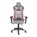 Кресло «iPinky» (Искусственная кожа серый/розовый)