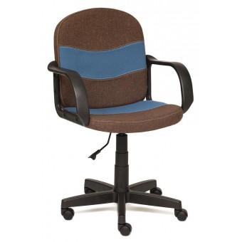 Кресло «Багги» (Baggi) (Коричневая + синяя ткань)