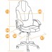 Кресло для компьютера «Нео 3» (Neo 3) (Коричневая ткань + бежевая ткань)