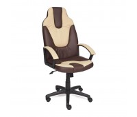 Кресло «Neo 2» (Искусственная коричневая + бежевая кожа)