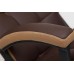 Кресло «Тренди» (Trendy) (Искусственная коричневая кожа + бронзовая сетка)