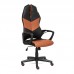 Кресло «iWheel» (brown) (Черная+коричневая искусственная кожа)