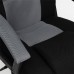 Кресло «Driver» (Искусственная черная кожа + серая сетка)
