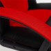 Кресло «Driver» (Искусственная черная кожа + красная сетка)
