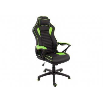 Компьютерное кресло Woodville Leon черное / зеленое