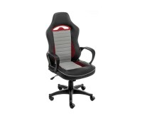 Компьютерное кресло Woodville Loki серое / черное / красное