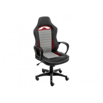 Компьютерное кресло Woodville Loki серое / черное / красное