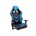 Компьютерное кресло Woodville Racer черное / голубое